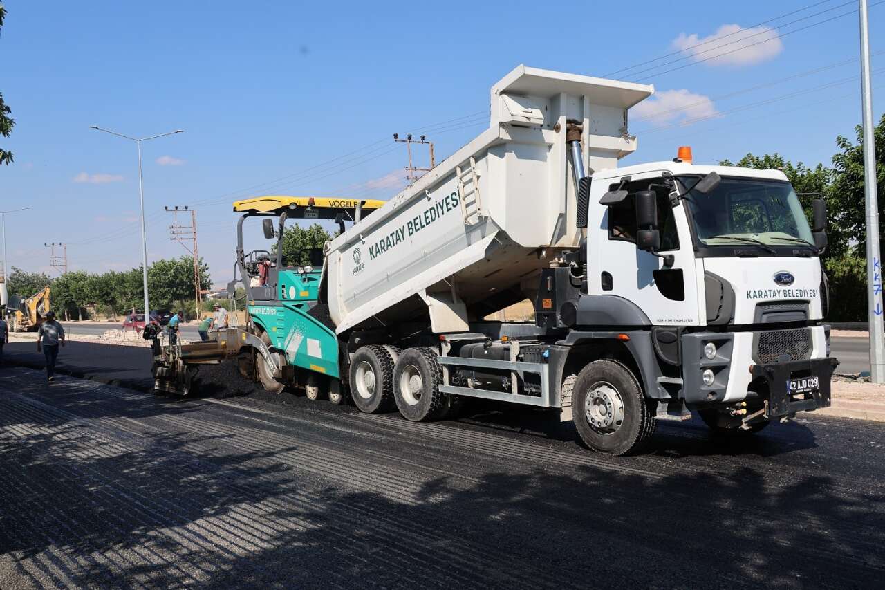 Konya'da ulaşım atağı hız kesmiyor! 1000 metrelik yolda dönüşüm devam ediyor 7